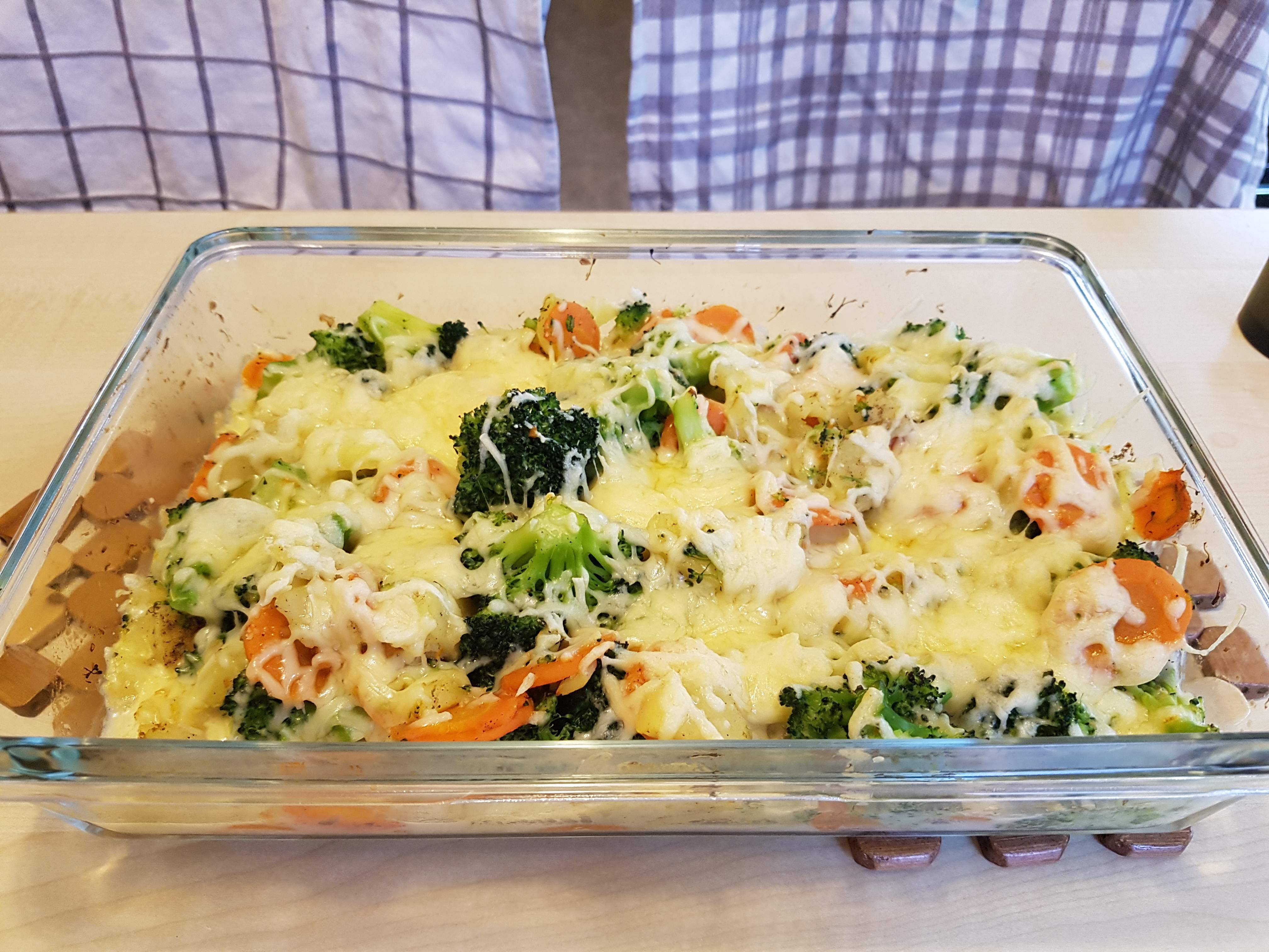Kohlrabi-Möhren-Gratin