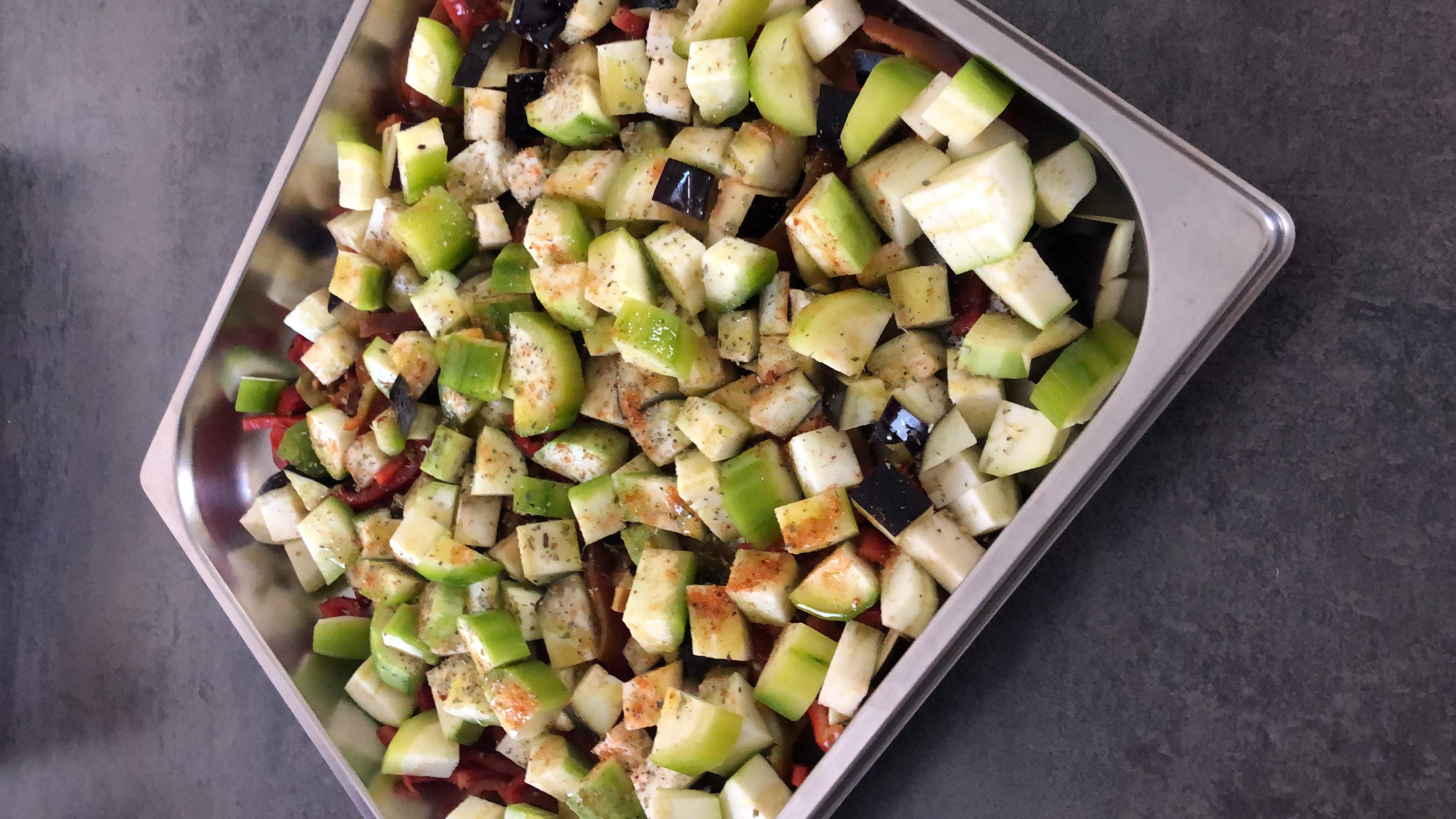 Gratinierter Feta mit Gemüse
