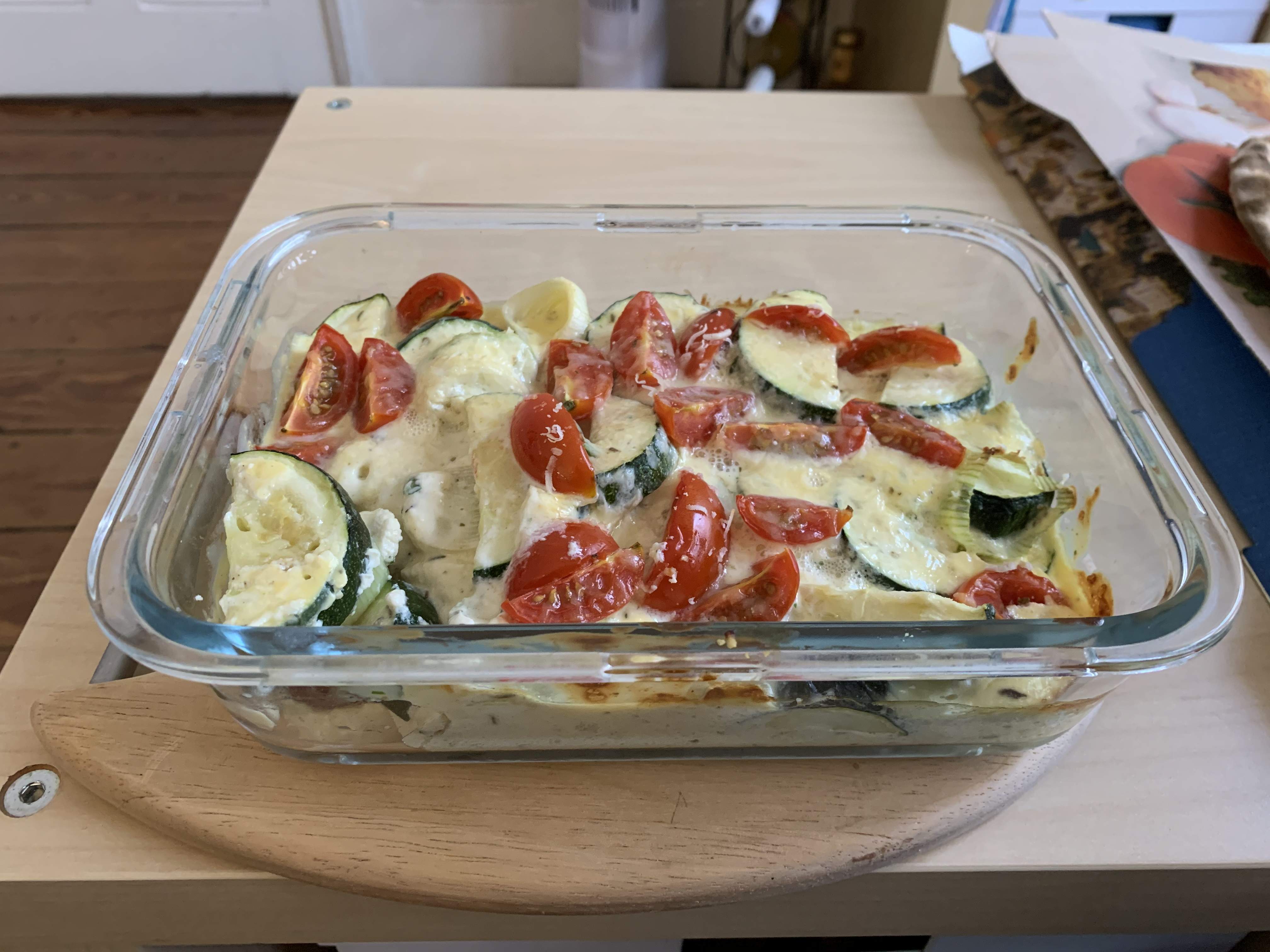 Ricotta-Gemüse-Auflauf