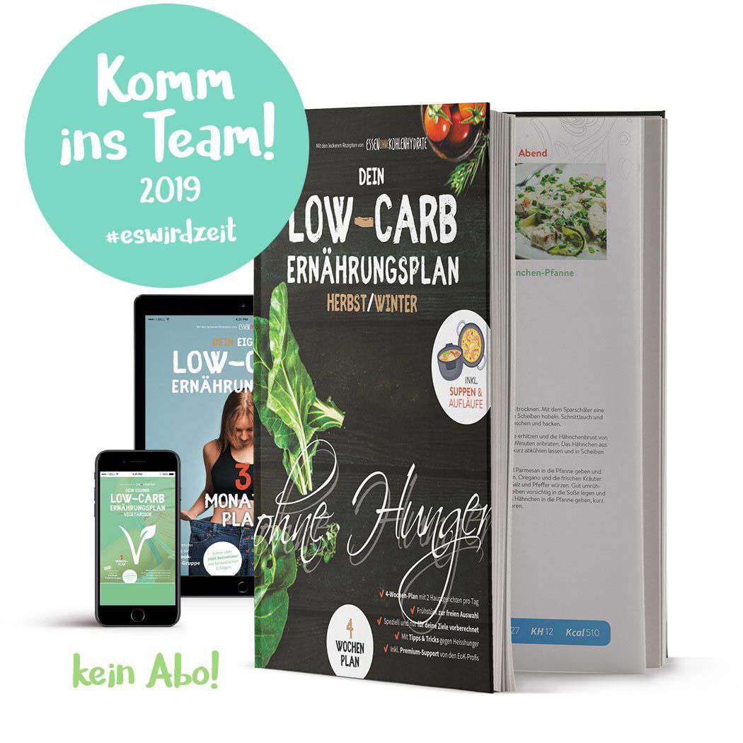 Der Low-Carb Ernährungsplan von Essen ohne Kohlenhydrate