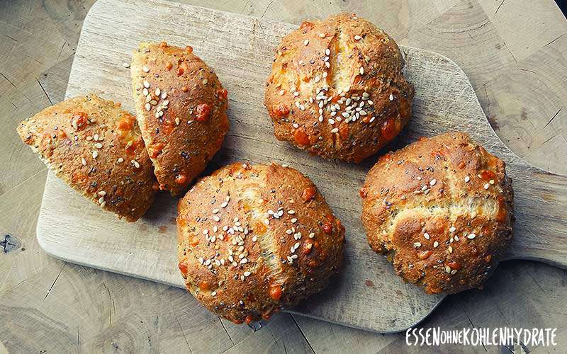 Low-Carb Chia-Eiweißbrötchen - Low Carb Rezepte