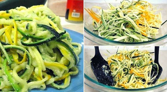 Leckerer Low-Carb Parmesan-Zucchini-Salat