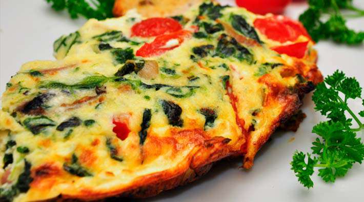 Low-Carb Spinat-Feta Frittata