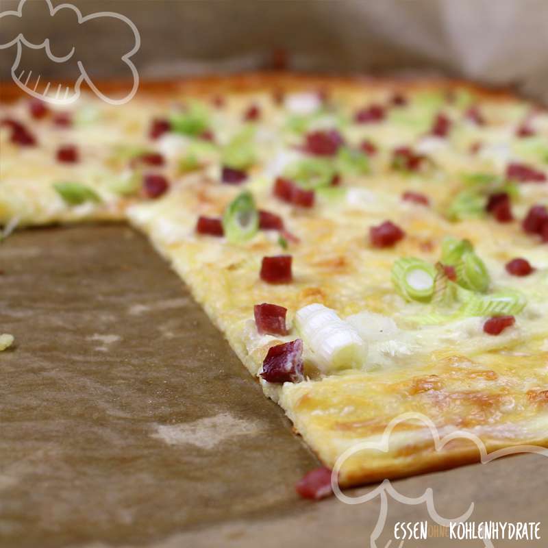 Low-Carb Flammkuchen (Klassisch) - nur ohne Kohlenhydrate