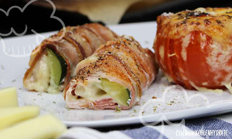 Hähnchen-Bacon-Rolle