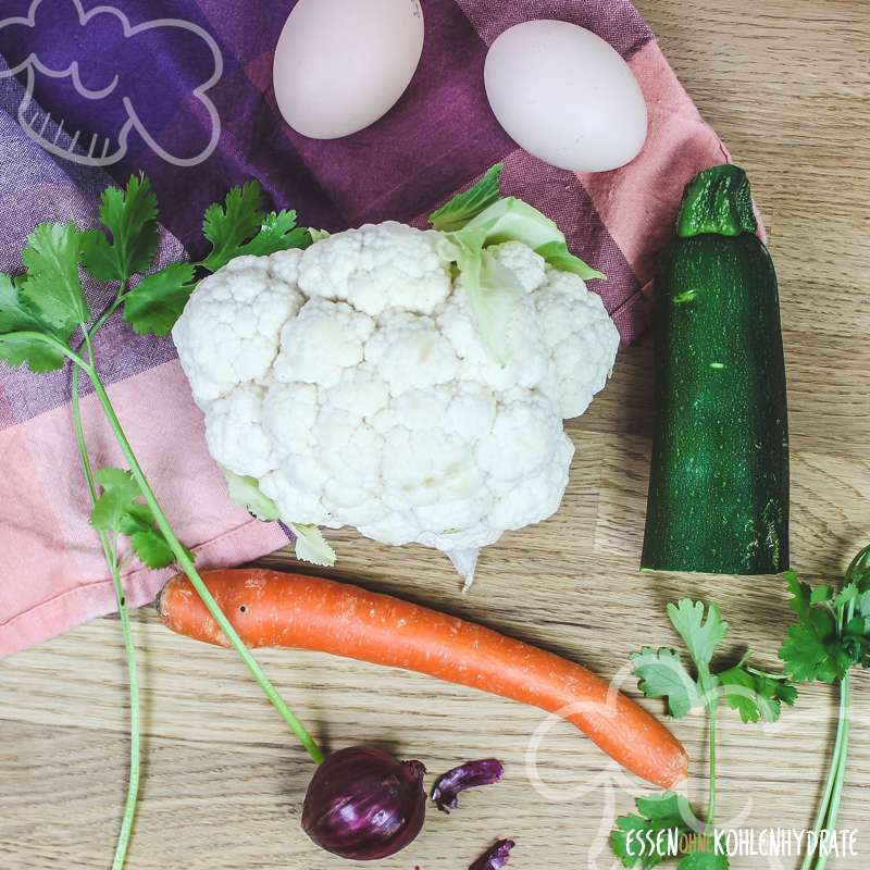 Low-Carb Blumenkohl-Reis mit Gemüse