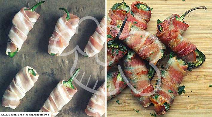 Gefüllte Jalapeño-Bacon Poppers