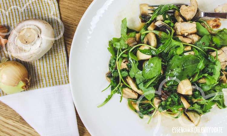 Leckere Rucola-Putenpfanne