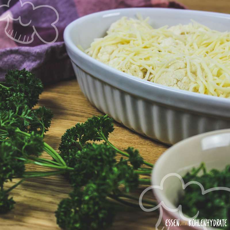 Low-Carb Blumenkohl-Gratin - Essen ohne Kohlenhydrate