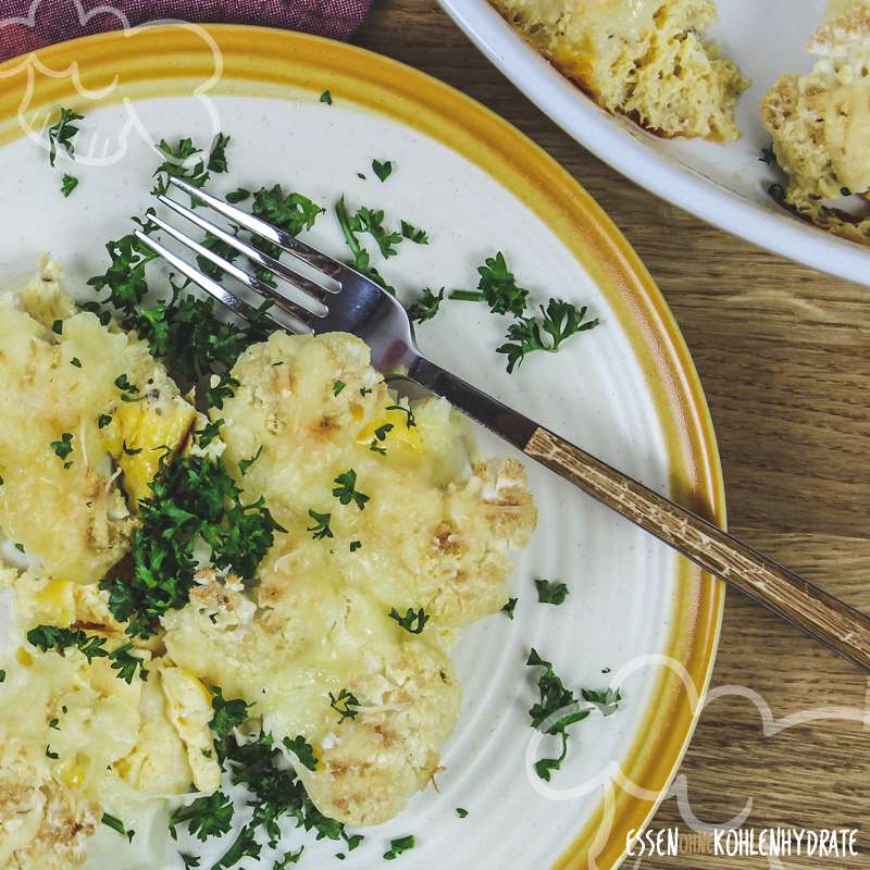 Low-Carb Blumenkohl-Gratin - Essen ohne Kohlenhydrate