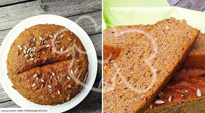 Leckeres Low-Carb Karottenbrot