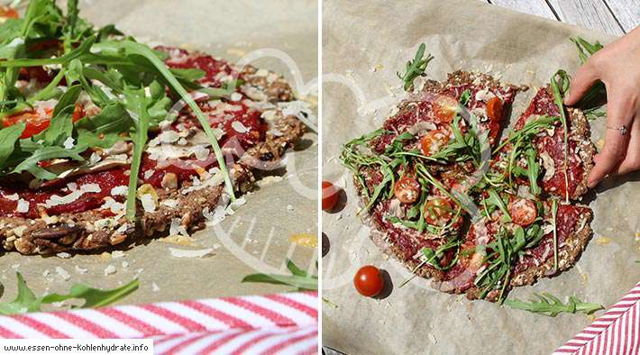 Low-Carb Chia-Mandel-Pizza