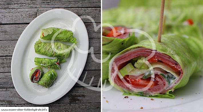 Gefüllte Salad-Rolls