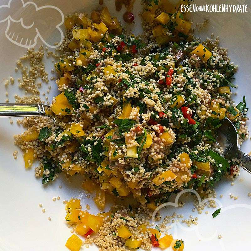Quinoa-Salat mit Cranberrysauce - Essen ohne Kohlenhydrate