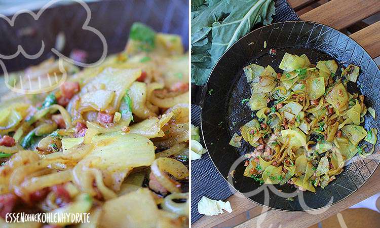 Gebratener Kohlrabi (falsche Bratkartoffeln)
