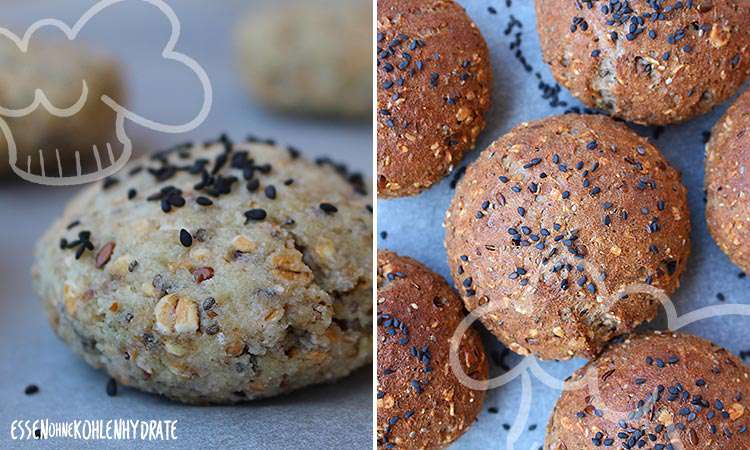 Low-Carb Mini-Quarkbrötchen