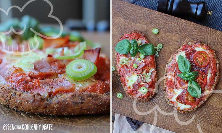 Low-Carb Pizza-Baguettes