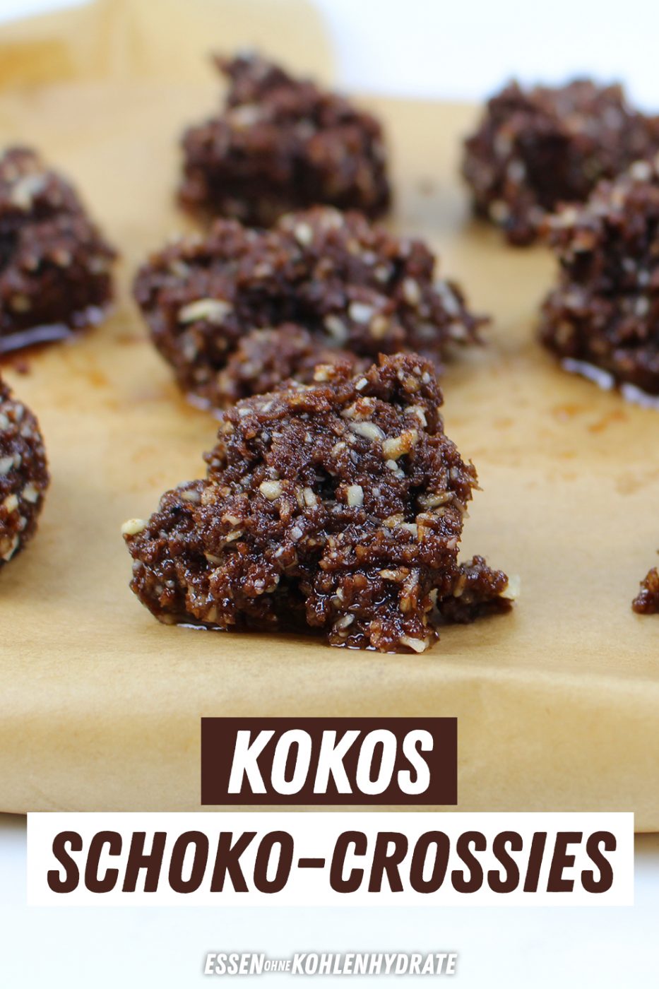Low-Carb Kokos-Schoko Crossies - Essen ohne Kohlenhydrate
