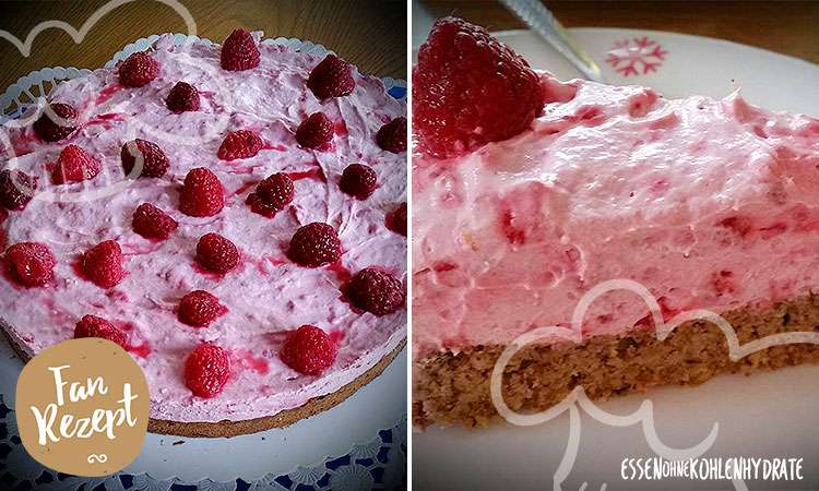 Low-Carb Himbeerkuchen