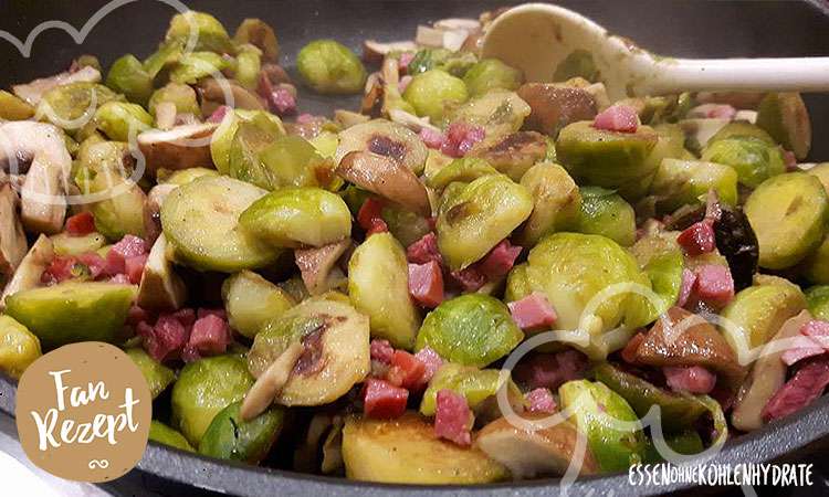 Leckere Rosenkohl-Pfanne
