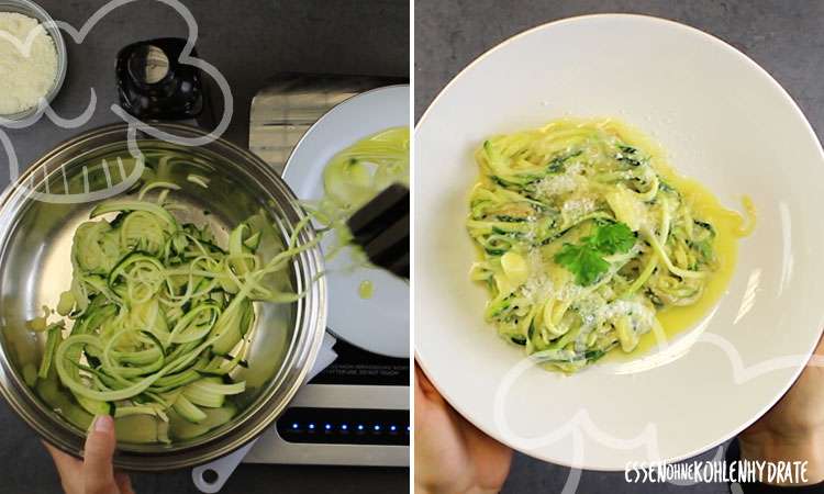 Parmesan-Zucchini-Nudeln