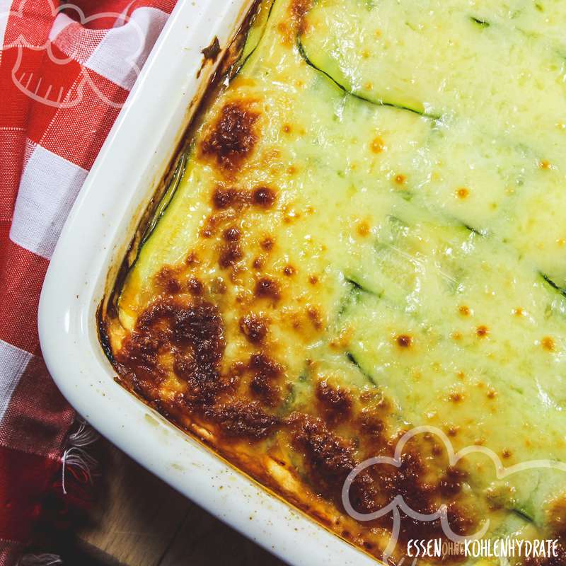 Zucchini-Lasagne - Essen ohne Kohlenhydrate