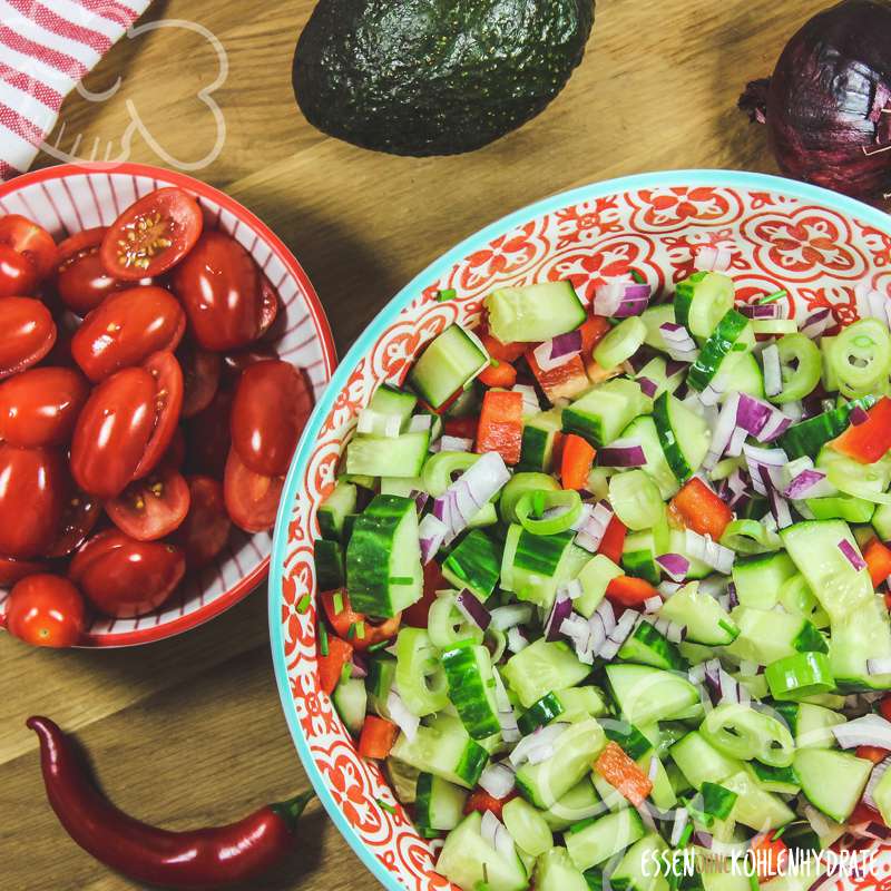 Salat-Tacos mit Hähnchen