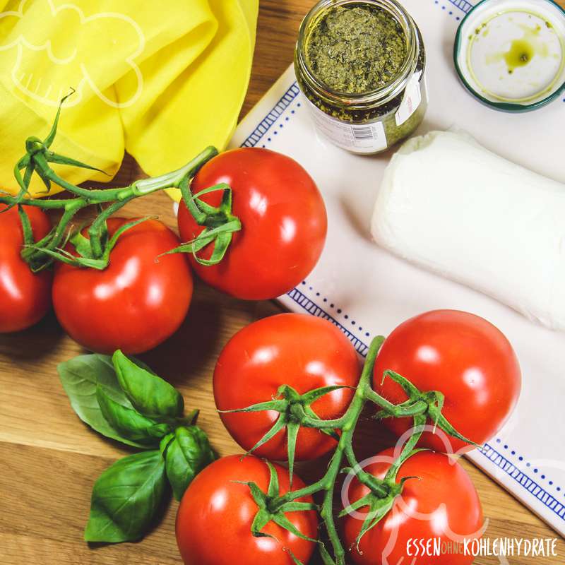 Ofentomaten mit Mozzarella