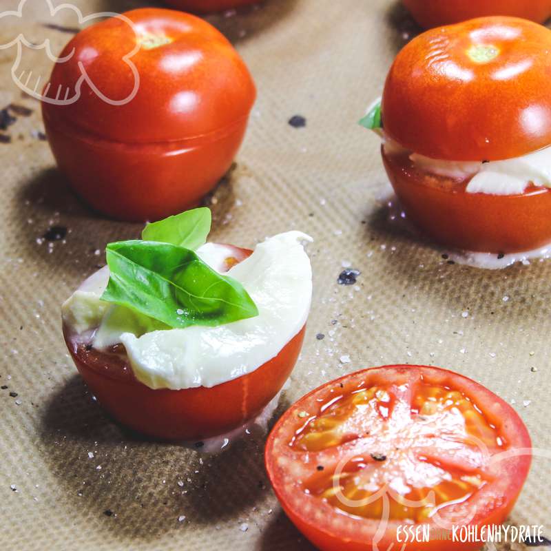 Ofentomaten mit Mozzarella