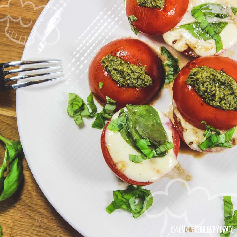 Ofentomaten mit Mozzarella