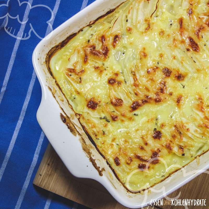 Falsches Kartoffelgratin