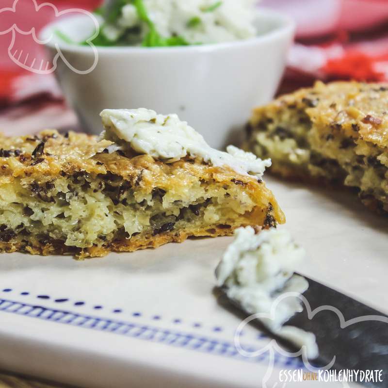 Low-Carb Fladenbrot mit Käse