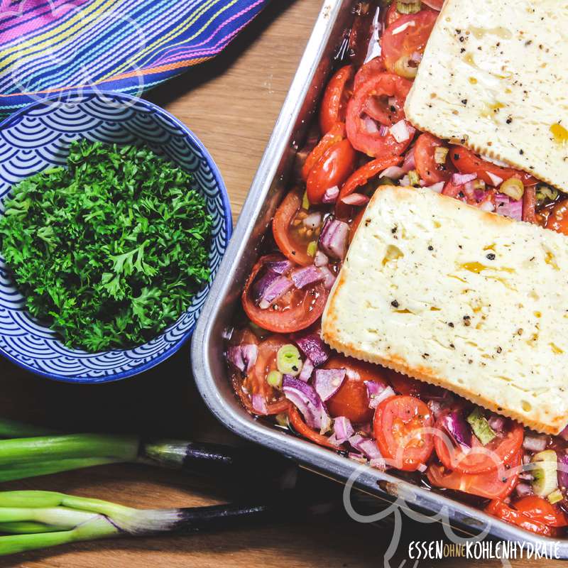 Feta aus dem Ofen - Essen ohne Kohlenhydrate