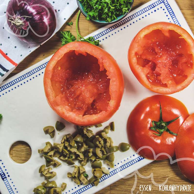 Gefüllte Tomaten mit Feta