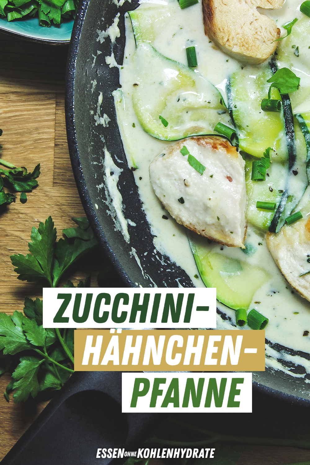 Zucchini-Hähnchen-Pfanne - Essen ohne Kohlenhydrate