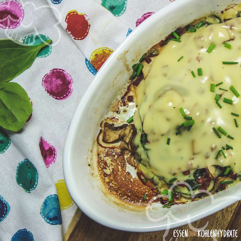 Überbackenes Putenschnitzel - Essen ohne Kohlenhydrate