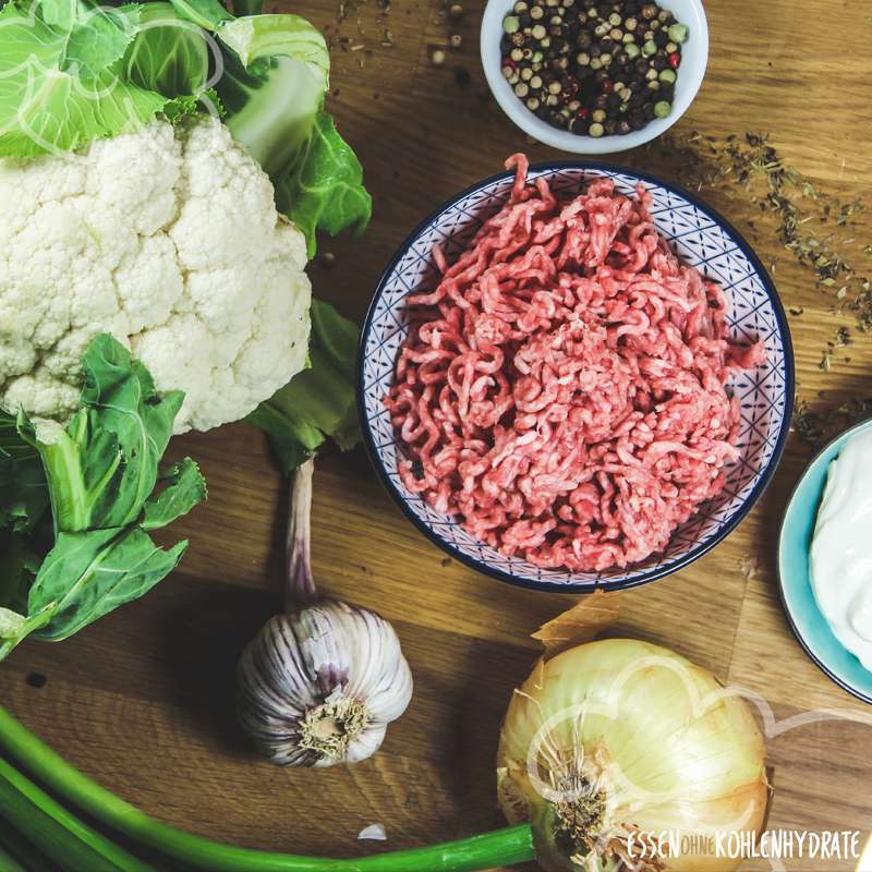 Blumenkohl-Hackfleisch-Auflauf