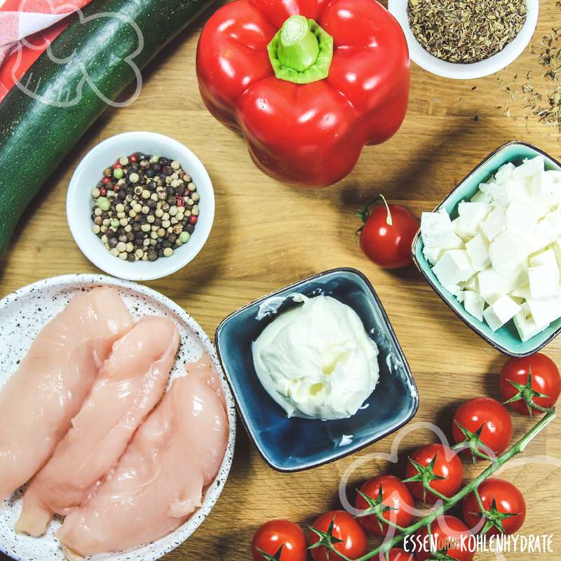Feta-Hähnchen-Auflauf