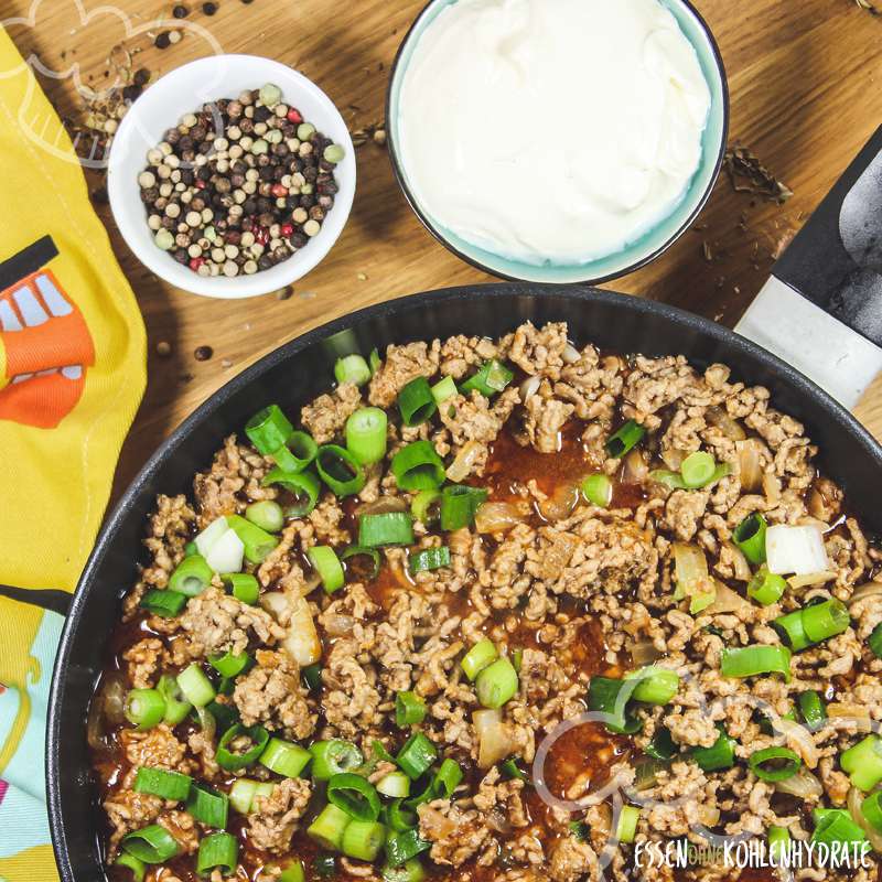 Blumenkohl-Hackfleisch-Auflauf - Essen ohne Kohlenhydrate