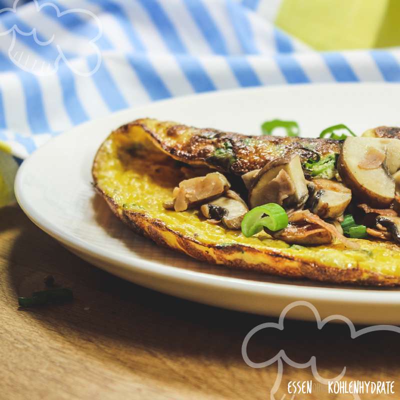 Omelette mit Champignons