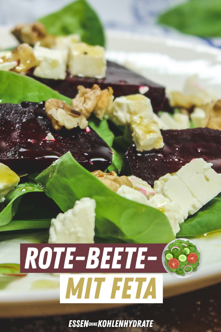 Rote-Beete-Salat mit Feta - Essen ohne Kohlenhydrate