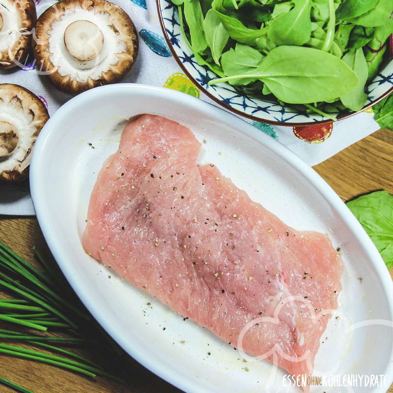 Überbackenes Putenschnitzel