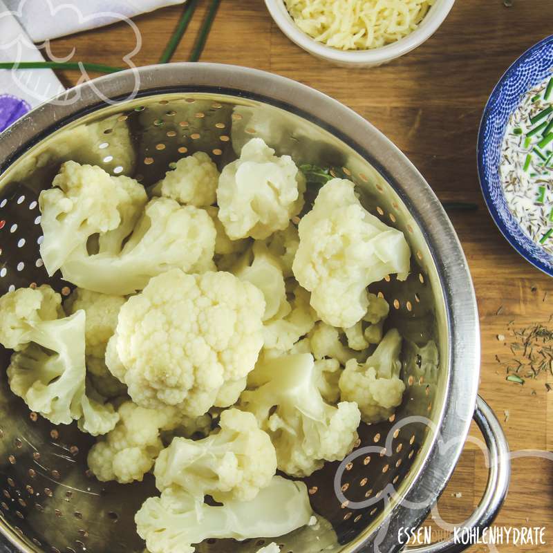 Überbackener Blumenkohl - Essen ohne Kohlenhydrate