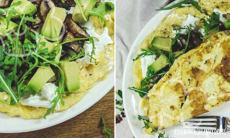 Champignon-Avocado-Omelette