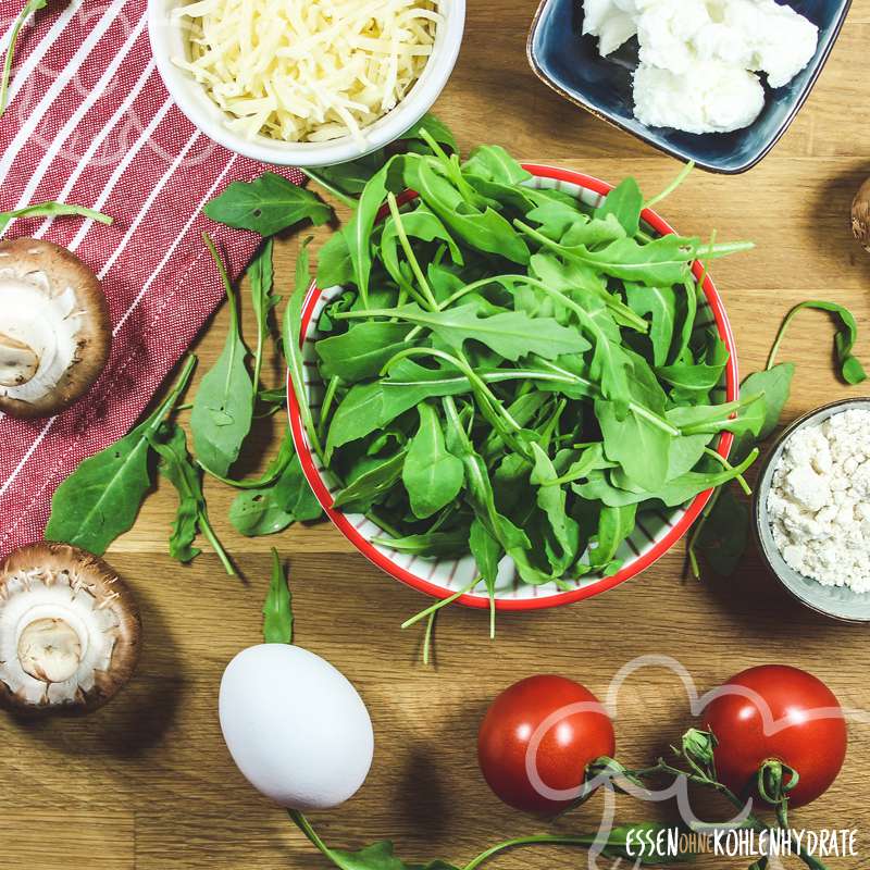 Flammkuchen mit Rucola