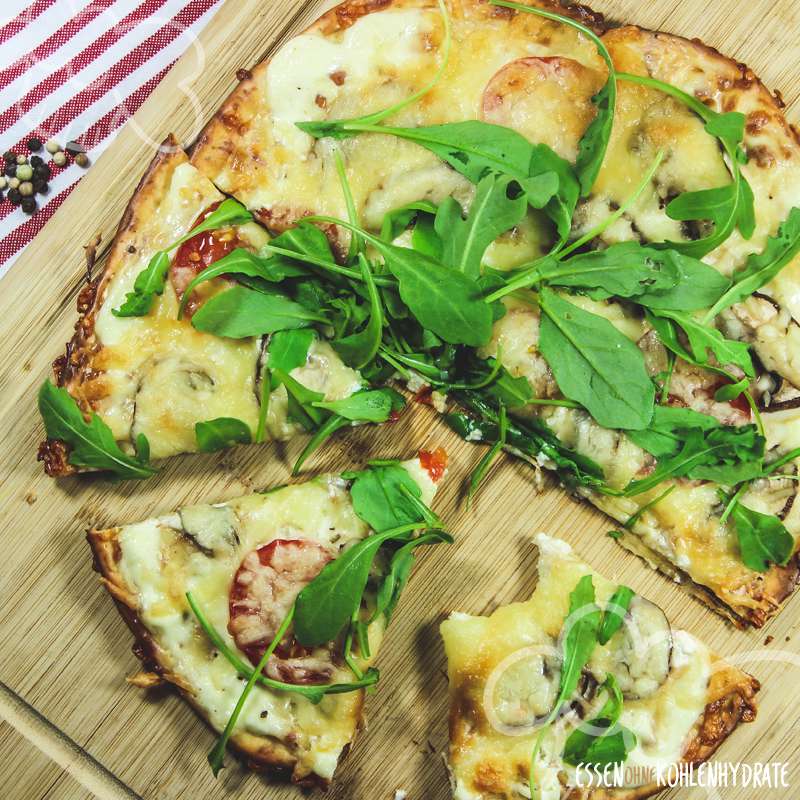 Flammkuchen mit Rucola