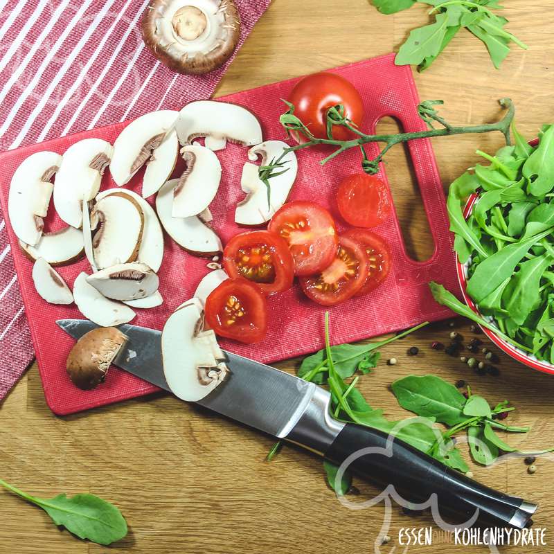 Flammkuchen mit Rucola