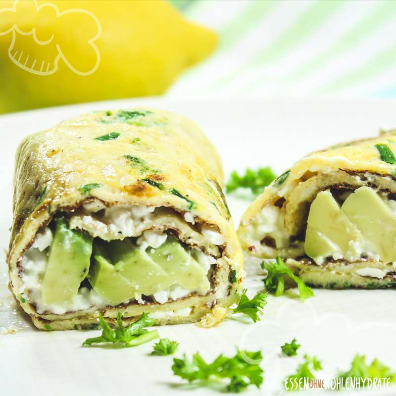 Kräuter-Avocado-Wrap