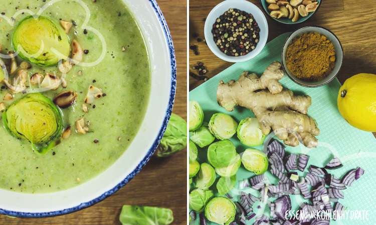 Rosenkohlsuppe mit Kokos