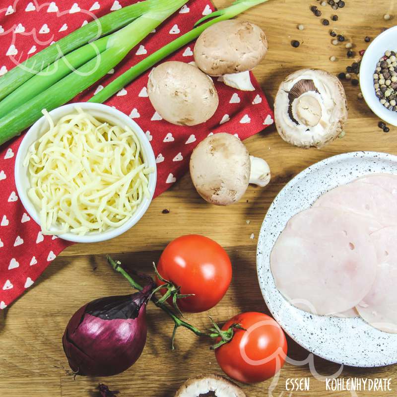 Tomaten-Champignon-Gratin